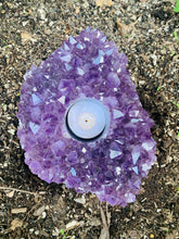 Load image into Gallery viewer, Amethyst Candle Holder