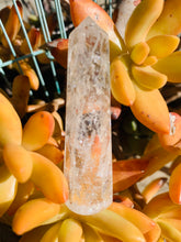 Load image into Gallery viewer, Crackle Quartz Wand with Black Tourmaline