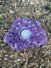 Load image into Gallery viewer, Amethyst Candle Holder