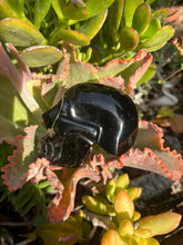 Load image into Gallery viewer, Gold Sheen Obsidian Skull