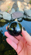 Load and play video in Gallery viewer, Black Tourmaline Palm Stone
