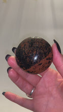 Load and play video in Gallery viewer, Mahogany Obsidian Palm Stone
