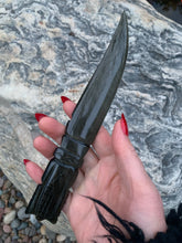 Load image into Gallery viewer, Silver Sheen Obsidian Letter Opener/Dagger
